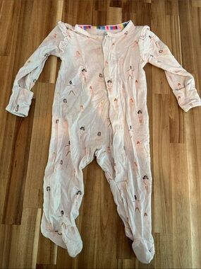 Magnetic Me Light Pink Ballerina Footed One-Piece